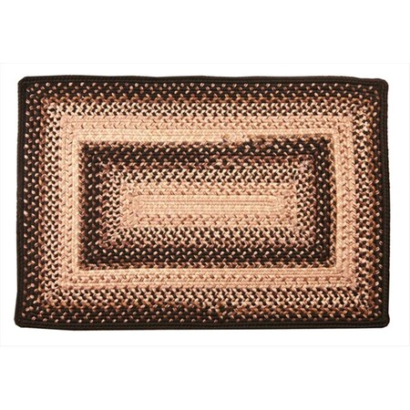 Homespice Decor Black Mist Ultra Durable Braided Rugs - Rectangle 322081
